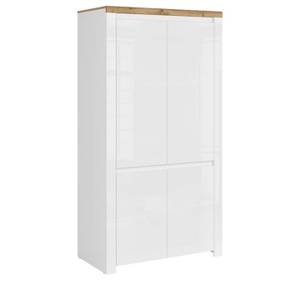 Kleiderschrank DAMINO Braun - Weiß - Holzwerkstoff - 106 x 202 x 56 cm