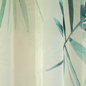 Gardine grün petrol Floral modern Grün - Textil - 140 x 245 x 140 cm