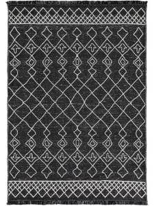 Teppich aus recyceltem Material Rio Beige - Schwarz - Naturfaser - 320 x 1 x 400 cm