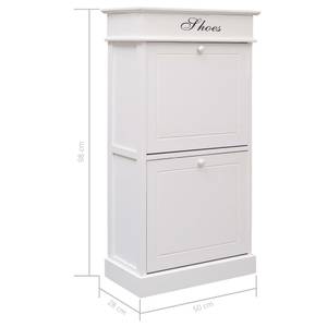 Armoire à chaussures 298303 Blanc