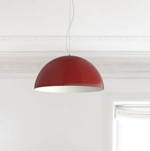 Suspension Cassis Rouge - Blanc - Abat-jour diamètre : 60 cm