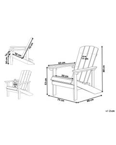 Chaise de jardin ADIRONDACK Jaune