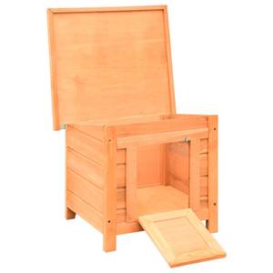 Katzenhaus 170640 Braun - Holzwerkstoff - Metall - Massivholz - Holzart/Dekor - 46 x 44 x 50 cm