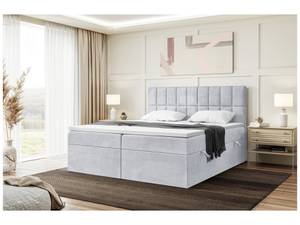 Boxspringbett Lukas Hellgrau - 180 x 214 cm - H4