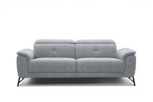 Sofa Avena (3-Sitzer) Silber / Grau - Silbergrau