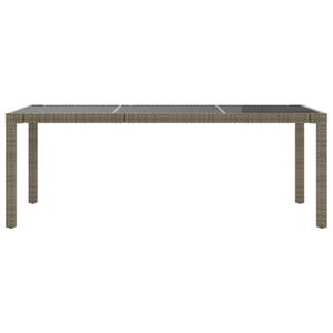 Gartentisch 3011702 Grau - Metall - Kunststoff - Polyrattan - 90 x 75 x 190 cm