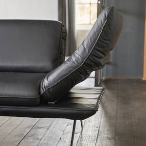 KAWOLA Ecksofa JACK Leder schwarz KAWOLA Ecksofa JACK Leder schwarz Recamiere links - Ecke davorstehend links