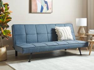 Schlafsofa HASLE Schwarz - Blau