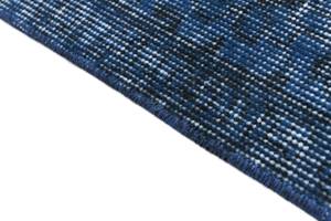 Tapis Ultra Vintage DCCLXVIII Bleu - Textile - 132 x 1 x 262 cm