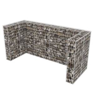 Gabione 293949 Silber - Metall - 100 x 120 x 250 cm