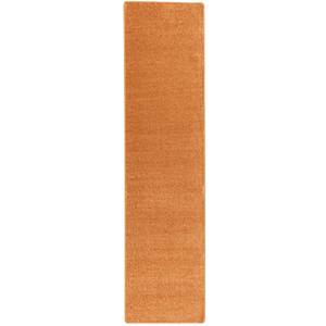 Hochflor Velours Läufer Teppich Luna Orange - 100 x 300 cm