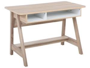 Schreibtisch JACKSON Braun - Weiß - Holzwerkstoff - 110 x 75 x 60 cm
