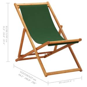 Chaise de plage 3007424 Vert