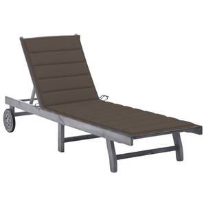 Chaise longue 3009264-1 Taupe - Profondeur : 63 cm