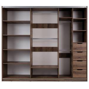 Kleiderschrank MERO Braun - Holzwerkstoff - 250 x 215 x 69 cm