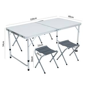 Ensemble de camping AGIS Gris - Blanc