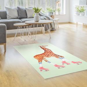 Giraffe mit Rollschuhen 70 x 140 cm