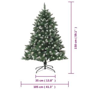 Sapin de noël Vert - Blanc - Métal - Matière plastique - 105 x 150 x 105 cm