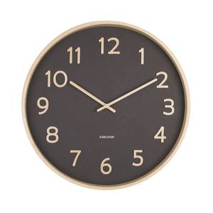 Horloge Pure Medium D40cm Tilleul - Noir