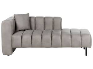 Chaiselongue LANNILS Beige - Schwarz - Taupe - Armlehne davorstehend rechts - Ecke davorstehend links