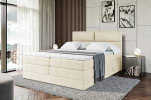 Boxspringbett BOXI3 KING Ecru - Breite: 200 cm