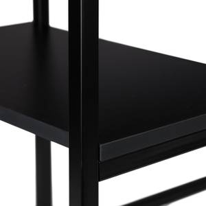 Schreibtisch neigbar mit 3 Ablagen Schwarz