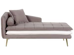 Chaise longue GONESSE Marron - Doré - Taupe - Blanc