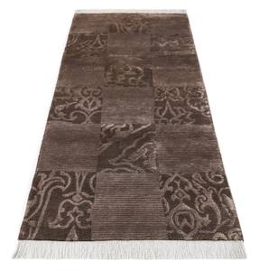 Tapis de passage Darya DCCCXLIX Marron - Textile - 81 x 1 x 211 cm