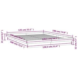 Bettgestell 3015641-2 138 x 194 cm