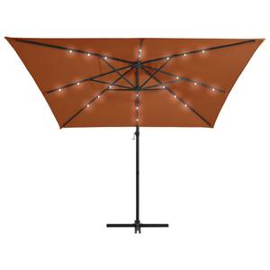 Parasol déporté Orange - Métal - Textile - 250 x 247 x 250 cm