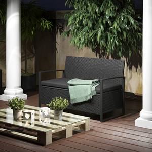 Kissenbox  37059 Grau - Rattan - 117 x 76 x 58 cm