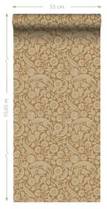 Tapete Blumenmuster 7362 Braun - 50 x 900 x 900 cm