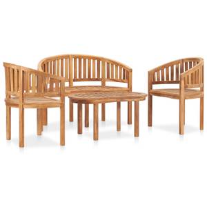 Garten-Lounge-Set Braun - Holzart/Dekor - Holz teilmassiv - 50 x 45 x 90 cm