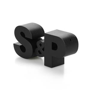 Salière et poivrière S&P Noir - Matière plastique - 3 x 6 x 13 cm
