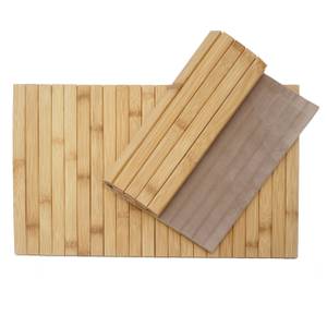 Tischset E72 Bambus (2er-Set) Braun - Holz teilmassiv - 45 x 1 x 30 cm