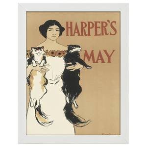 Bilderrahmen Poster Harper's May 1897 Weiß