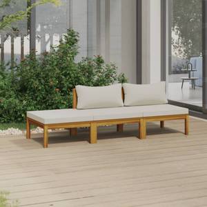 Garten-Lounge-Set Weiß - Massivholz - Holzart/Dekor - 65 x 29 x 65 cm