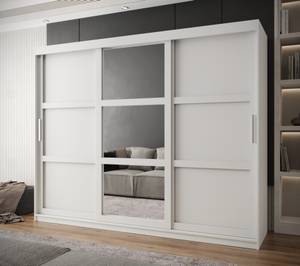 SCHWEBETÜRENSCHRANK MIROR Breite: 250 cm - Silber