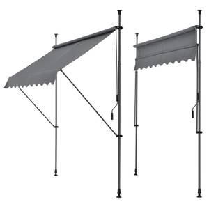 Klemmmarkise Stem Grau - Breite: 150 cm