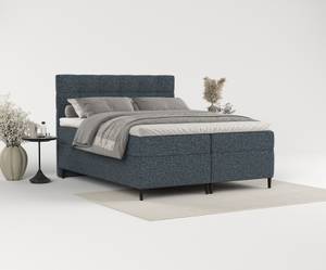 Boxspringbett Urbaneo Bonellfederkern Blau - Breite: 200 cm