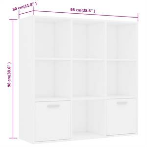 Armoire à livres 3000928 Blanc