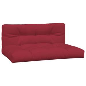 Coussin de palette (lot de 2) 3005164-5 Rouge - Textile - 80 x 12 x 120 cm