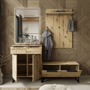 TOP IV Garderobe Braun - Holzwerkstoff - 158 x 115 x 40 cm