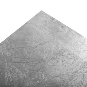 Nachttisch Ward Silber - Holzwerkstoff - 48 x 60 x 34 cm