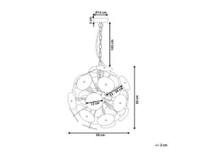 Lampe suspension ZAMBEZI Argenté - Métal - 50 x 158 x 50 cm