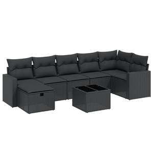 Gartensitzgruppe K6685(8-tlg) Schwarz - Massivholz - 69 x 62 x 62 cm