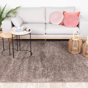 Teppich Hochflor Lofty Taupe - 120 x 170 cm