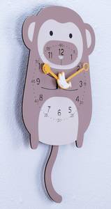 Horloge murale design THE CHEEKY. Bois manufacturé - 29 x 56 x 1 cm