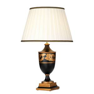 Lampe de chevet NODIA Beige - Noir - Doré - Bois manufacturé - 46 x 68 x 46 cm