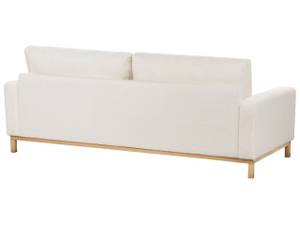 3-Sitzer Sofa SIGGARD Eiche Hell - Weiß